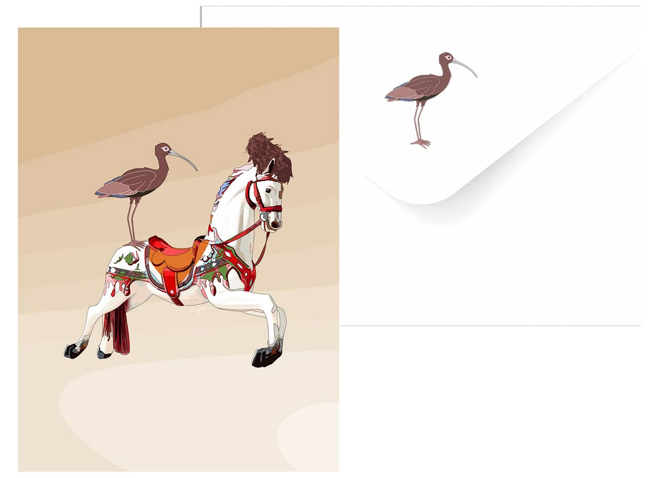 ILLU CARTE Cheval By Lau RECTO ok copie